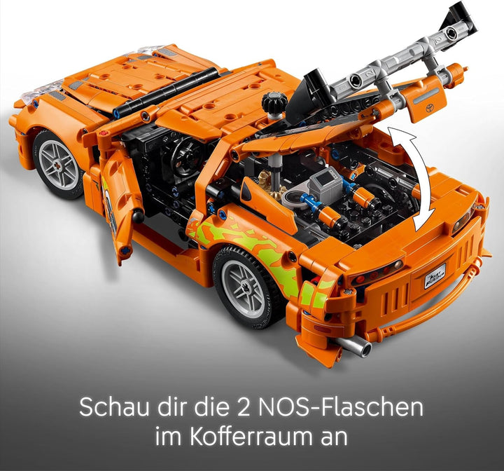 LEGO Technic Fast and Furious Toyota Supra MK4 - Mașină de jucărie - Cu motor cu 6 cilindri și uși care se deschid - Set de modele pentru băieți și fete de peste 9 ani - Idee de cadou pentru ziua de naștere 42204