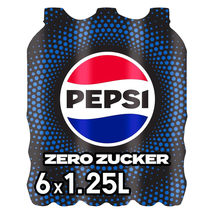 Pepsi Zero Sugar, Băutura răcoritoare fără zahăr, cola cofeinizată, set 6 x 1,25 litri