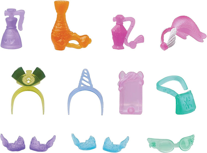 My Little Pony F2031, a New Generation Royal Gala Collection, jucării pentru copii, 9 figurine ponei, 13 accesorii, poster