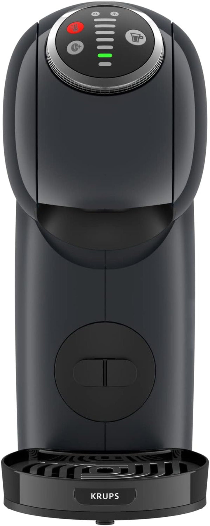 NESCAFÉ Dolce Gusto Genio S plus by KRUPS, mașină de cafea cu capsule, Espresso Boost, selecție de temperatură, băuturi calde și reci, presiune pompă 15 bar, rezervor de apă 0.8L, 1500 wați, Cosmic Grey, KP340B
