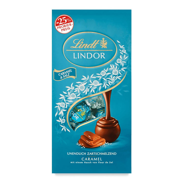 Lindt Schokolade LINDOR Kugeln Double Chocolate, Promotion | 137 G Beutel | Circa 10 Kugeln Vollmilchschokolade Mit Zartschmelzender Füllung | Pralinen-Geschenk | Schokoladen-Geschenk