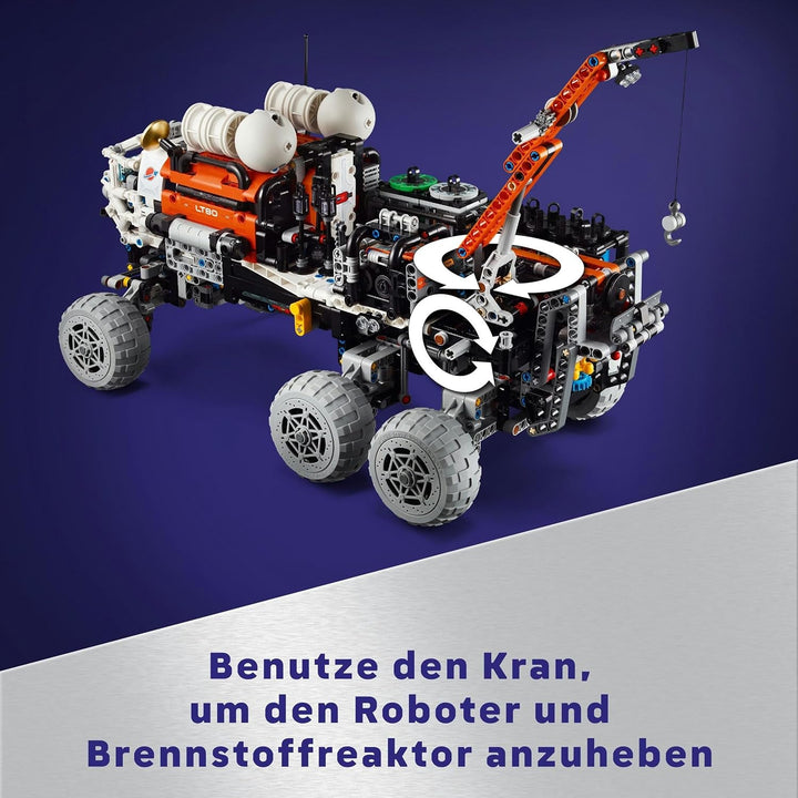 LEGO Technic Mars Exploration Rover, jucărie spațială, bazată pe nave spațiale NASA, set de construcție spațială, jucărie pentru copii, cadou pentru băieți și fete cu vârsta de 11+ 42180