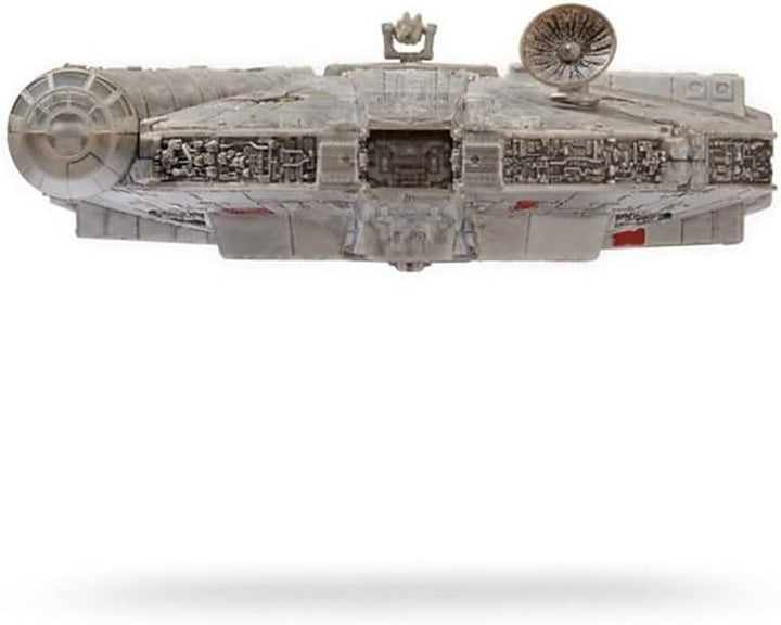 Star Wars Micro Galaxy Squadron SWJ0332 - Millennium Falcon, vehicul oficial de 22,5 cm cu lumini, sunet și figurine
