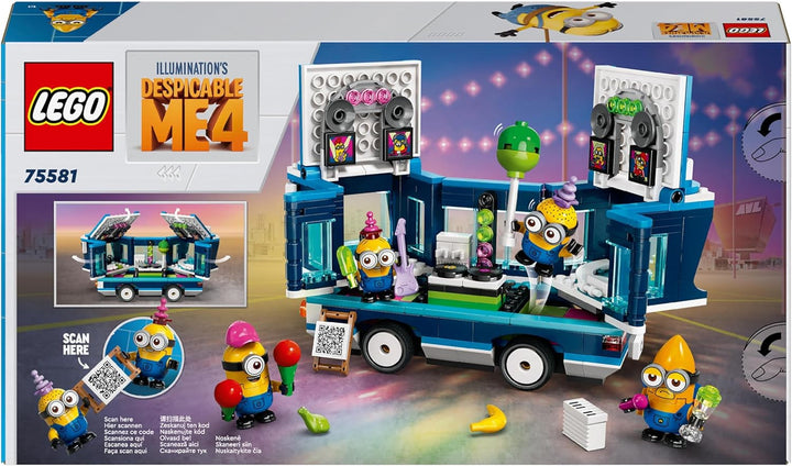 LEGO I - Simply Incorrigible 4 Minioni și autobuzul de petrecere, set de joacă pentru I - Simply Incorrigible 4, jucărie pentru copii, cadou creativ Minioni pentru băieți și fete de la 7 ani 75581