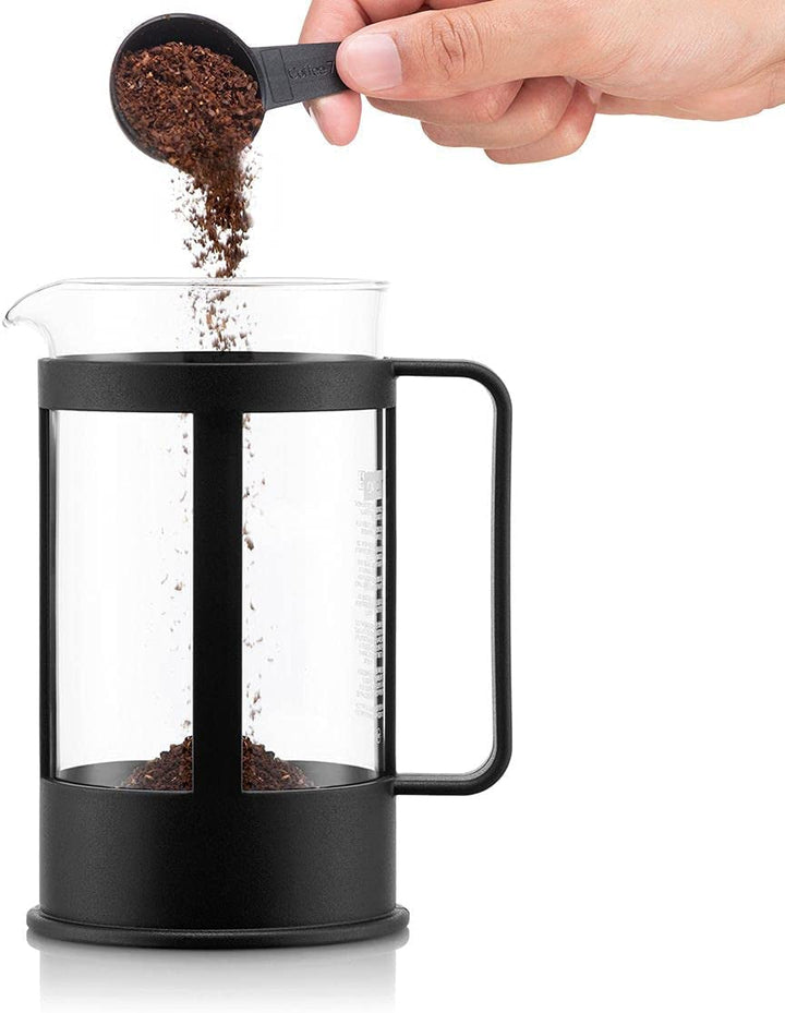 Bodum 1784-01 KENYA filtru de cafea (sistem de presare franțuzească, rezistent la mașina de spălat vase), negru, 0,5 l, 4 cești