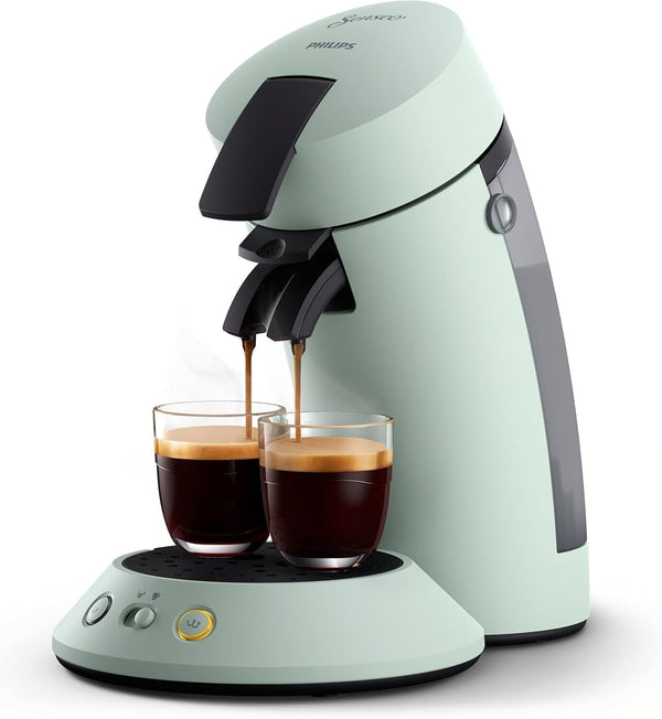 Philips Senseo Original Plus, aparat de cafea cu doze (selecție a intensității cafelei, tehnologie coffee boost, fabricat din plastic reciclat), Mint, (CSA210/20)