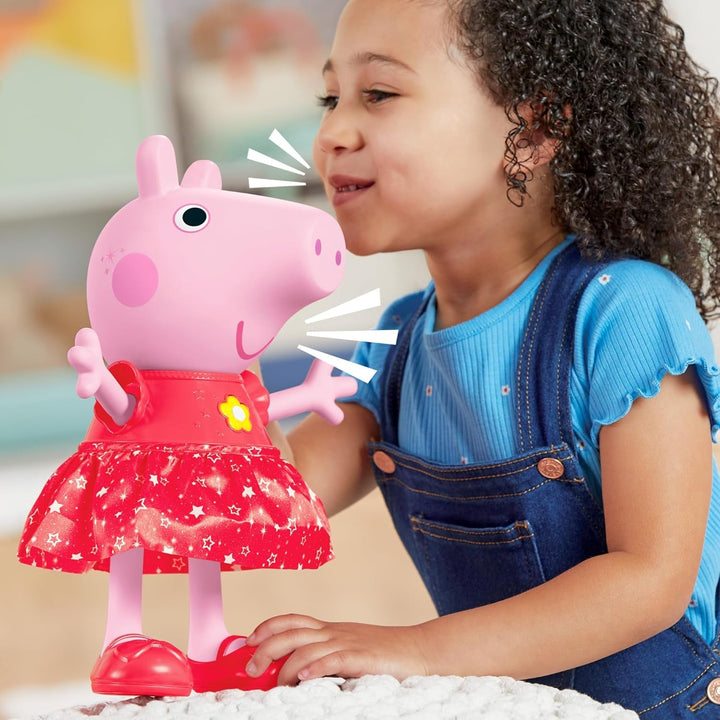 Păpușa Peppa Pig Peppa'S Mud Puddle Party - versiune germană, roz sau roz