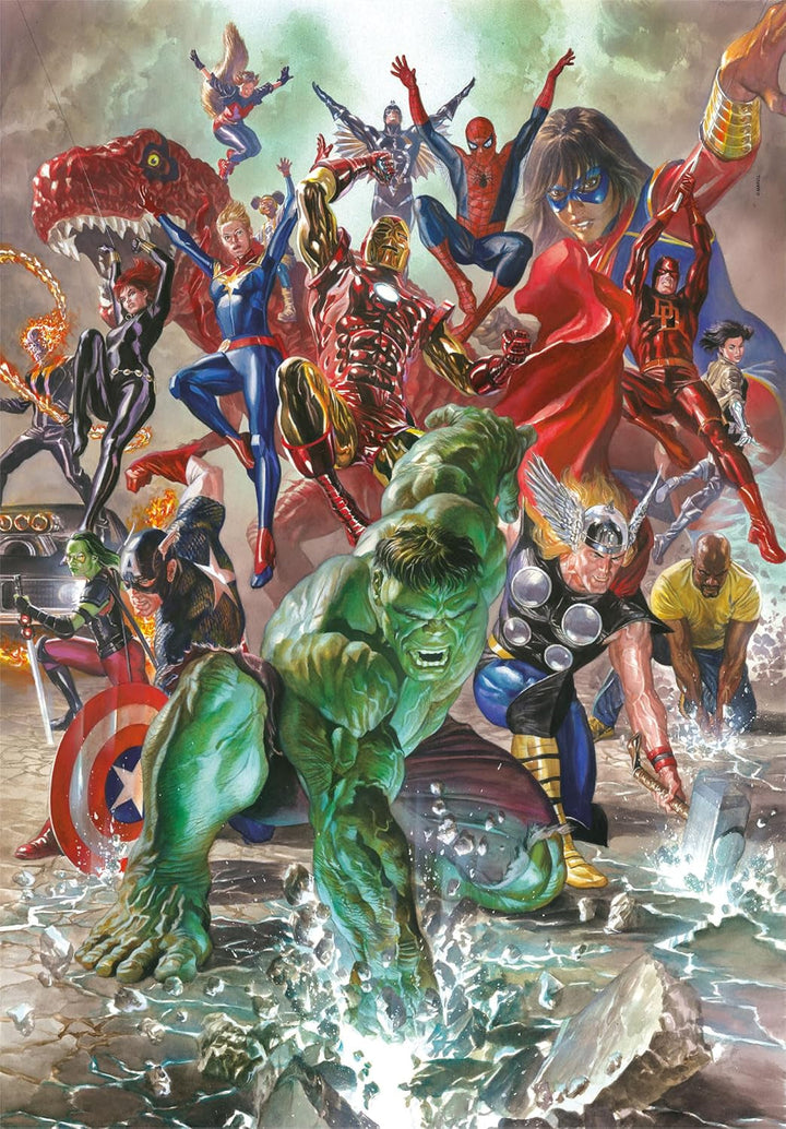 Clementoni Marvel Puzzle 500 Piese Adulți - Puzzle Adulți în 49 X 36 Cm - Puzzle Adulți Provocator De la Clementoni 35546