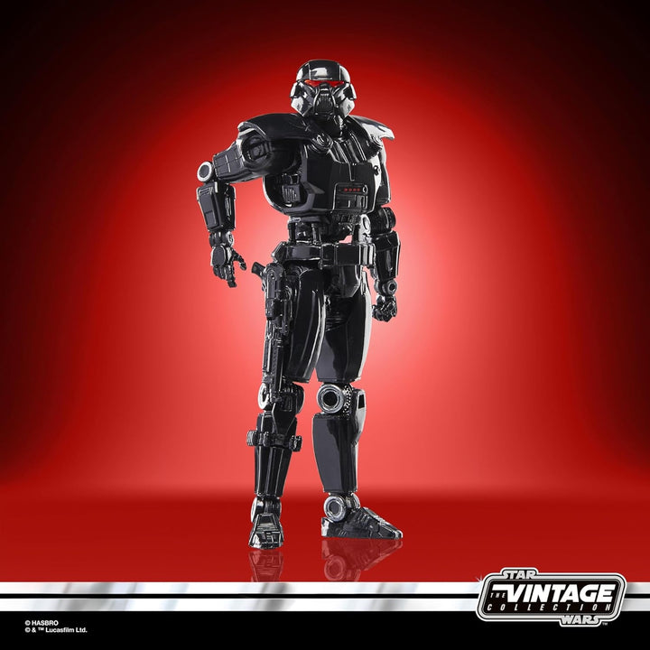 Star Wars Colecția Vintage Dark Trooper, figură de acțiune pentru a colecta Mandalorian (Scară 9.5 Cm)
