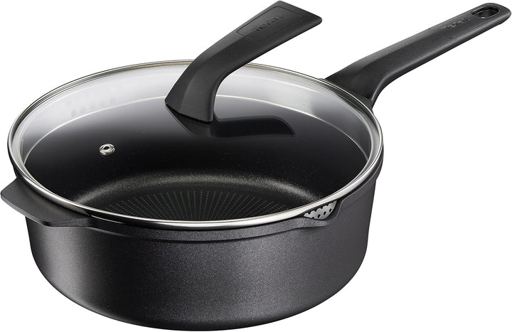 Tefal Robusto Aluguss Bratpfanne 28 Cm, Pfanne Induktion Mit Antihaftversiegelung, Thermo-Signal Bei Idealer Brattemperatur, Einfache Reinigung, Spülmaschinenfest, Für Alle Herdarten Geeignet E24906