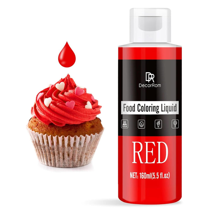 Lebensmittelfarbe - 160Ml Flüssige Konzentrierte Lebensmittel Farben Für Kuchen Dekoration, Backen, Kekse, Macaron - Zuckerfrei Food Coloring Für Getränken, Tortendeko, DIY Slime, Osterei (Weiß)