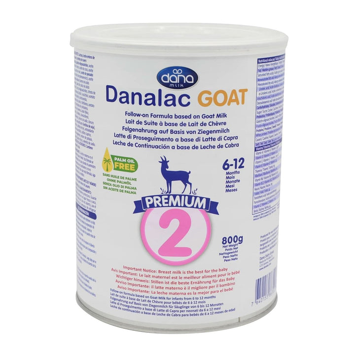 Danalac Premium Advanced Baby Milk Folgemilch Auf Basis Von Ziegenmilch Im 2. Lebensjahr Milchpulver Für Säuglinge Und Babys Im Alter Von 6 Bis 12 Monaten - Formel EU-2020 (800 G Packung Mit 1 Karton)