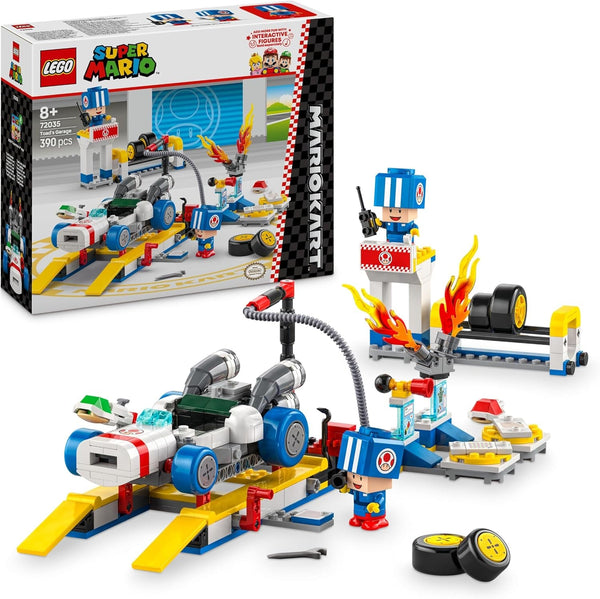 LEGO Super Mario: Mario Kart - Atelierul lui Toad, personaj Nintendo, jucărie personalizabilă, set de aventură, cadou pentru băieți, fete și gameri de la 8 ani 72035