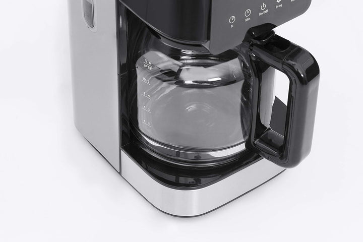 Cafetiera CASO Coffee Taste and Style Cu filtru permanent, 1,5 L, Temperatură optimă de preparare 92-96 °C, Stop picurare, Cap de preparare optimizat, Oțel inoxidabil, 12 cești