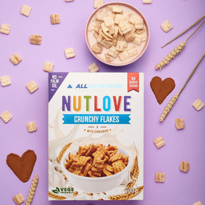 Allnutrition Nutlove Crunchy Flakes with Cinnamon 300G