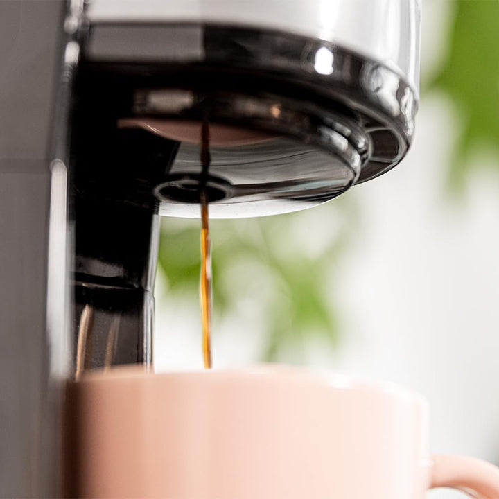 Cafetieră Cecotec cu termos Cafea 66 Drop & Go 700 W, Capacitate 420 ml, Gura de scurgere, Filtru permanent sau filtru de hârtie, Funcție de oprire automată, Recipient cu fereastră