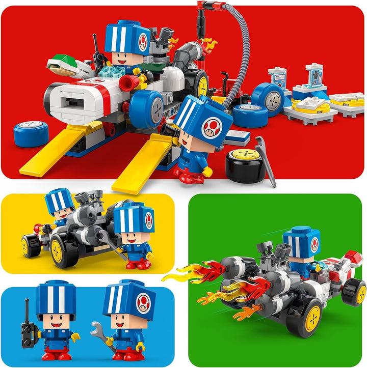 LEGO Super Mario: Mario Kart - Atelierul lui Toad, personaj Nintendo, jucărie personalizabilă, set de aventură, cadou pentru băieți, fete și gameri de la 8 ani 72035