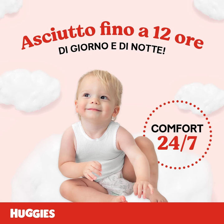 Huggies Ultra Comfort, scutece mărimea 4 (7-18 kg), design Disney, pachet de depozitare