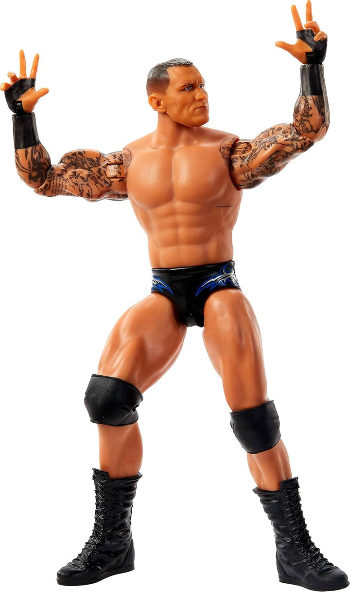 Mattel WWE Randy Orton Action Figure, Main Battle Series #154, Aprox. 15cm inaltime Personaj de colectie cu 10 puncte de miscare si aspect realist, JCV42, [Multicolor]