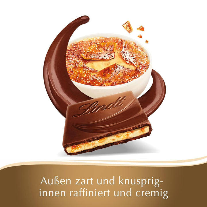 Lindt Schokolade Creation Créme Brûlèe Tafel | Crème Brûlée Füllung Mit Knusprigem Karamell, Umhüllt Von Feinster Vollmilch-Schokolade | Schokoladentafel | Schokoladengeschenk, 150G