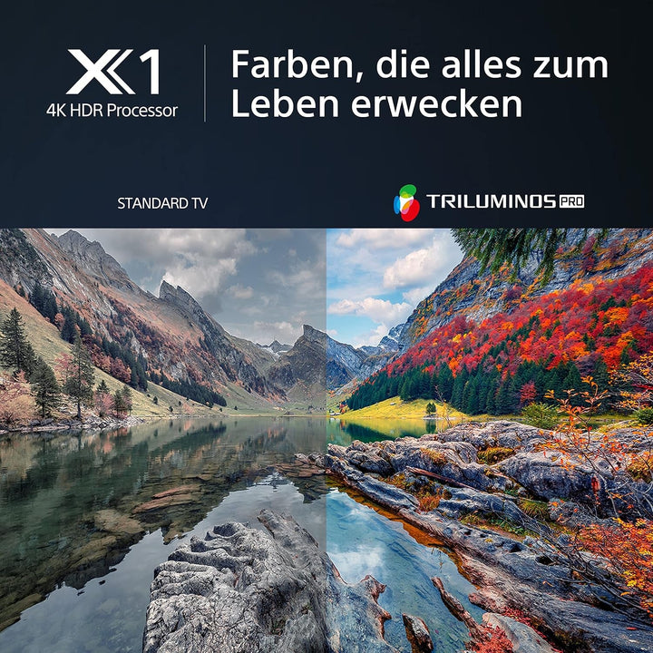 Sony BRAVIA, KD-43X80L, 43 Zoll Fernseher, LED, 4K HDR, Google TV, Smart TV, Works with Alexa, BRAVIA CORE, TRILUMINOS PRO, HDMI 2.1, Gaming-Menü Mit ALLM