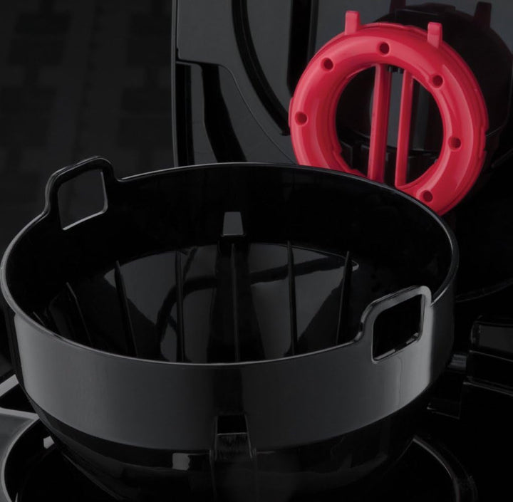Cafetiera Russell Hobbs [Cap efervescent pentru extracție și aromă optime] Adventure (Max 8 cești, cană termo de 1,0 l, oprire automată, opritor de picurare, 1100 W) Filtru de cafea 24020-56, negru