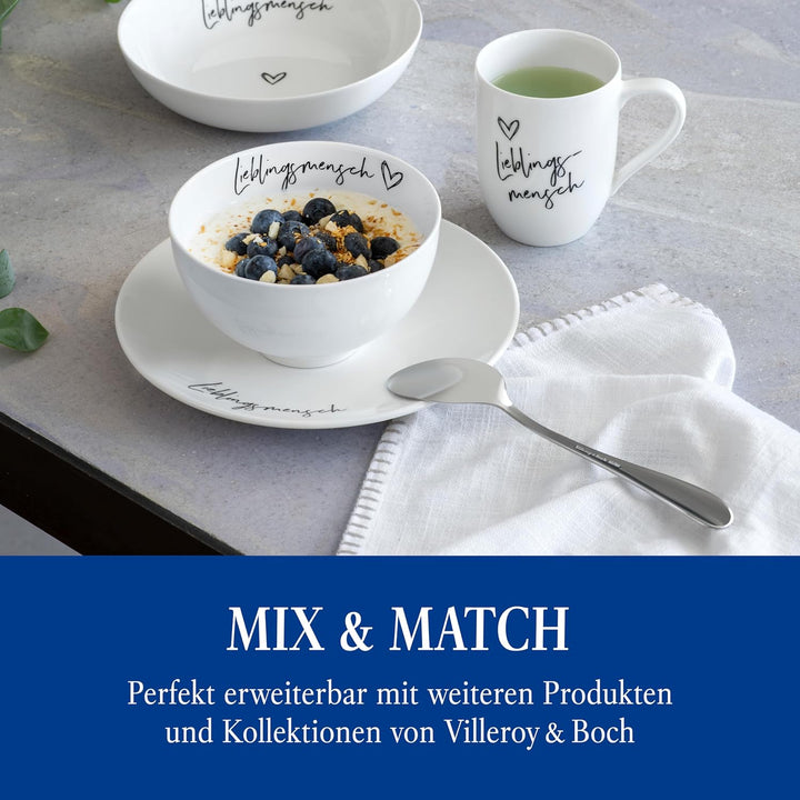 Villeroy & Boch – Oscar Tafelbesteck 24 Teilig 6 Personen, Spülmaschinenfest, Rostfrei, Besteck Set, Essbesteck, Messer Gabel Löffel Set, Cutlery Set, Besteckset Edelstahl, Edelstahl