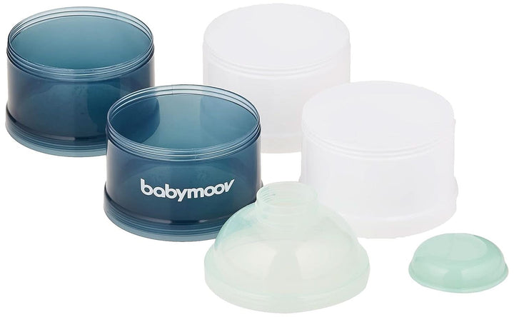 Babymoov Milchpulver-Portionierer, Arctic Blue, 4 Fächer