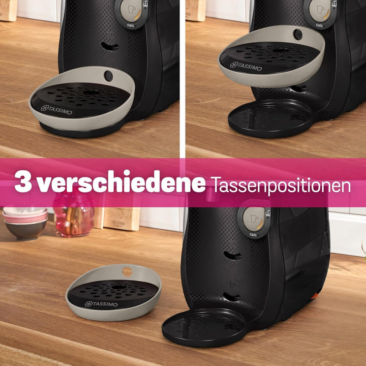 Bosch Tassimo Happy Friendly mașină de capsule TAS109E, Peste 70 de băuturi, Potrivit pentru toate ceștile, Oprire automată, Durabil, Perfect dozat, Economisitor de spațiu, 1400 W, Negru/bej