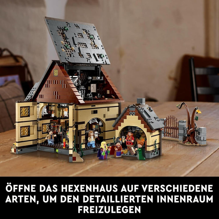 LEGO Ideas Hocus Pocus: Setul casei vrăjitoarelor surorilor Sanderson, kit de colecție pentru adulți cu casă, 6 minifigurine și accesorii, femei și bărbați 21341