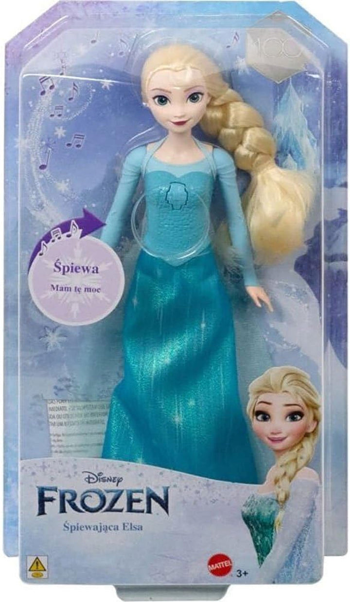 Disney The Ice Queen Elsa Doll, The Ice Queen Doll, păr blond pieptănat, mobilă, pantofi detașabili, cadouri Disney, jucării de la 3 ani, HLW47