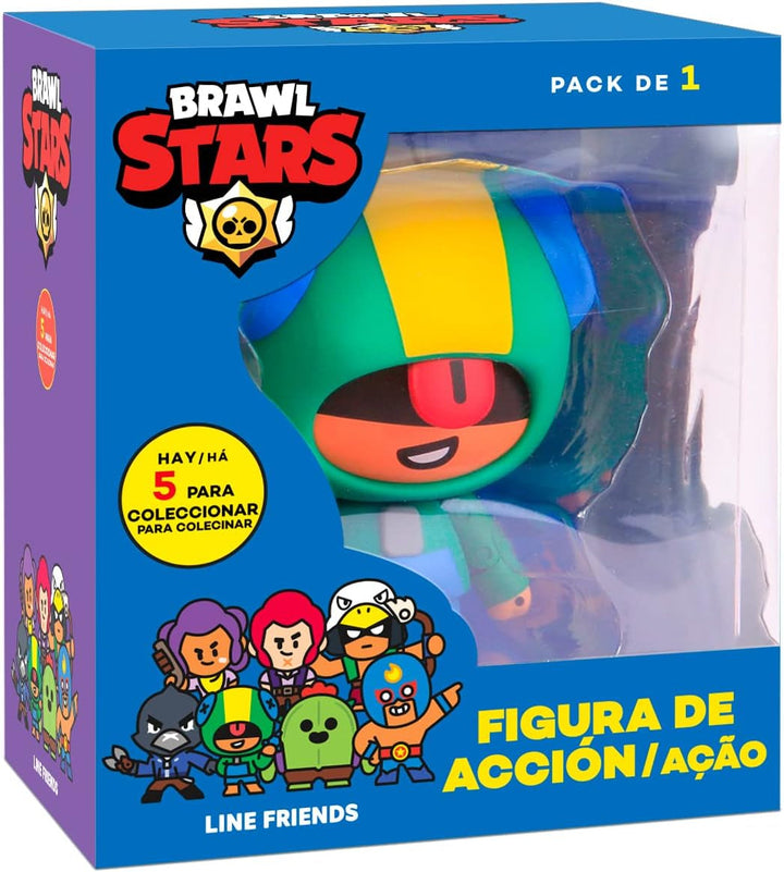 Bizak Brawl Stars 64116011 Figură de acțiune în cutie, Leu, Figuri, Multiplayer, Jucător de luptă, Mobil, 11 Cm