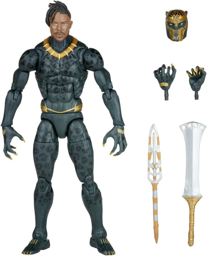 Hasbro Marvel Legends Series Black Panther Legacy Collection Killmonger, 15 cm figurină de colecție cu 5 accesorii