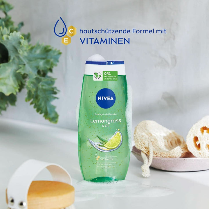 Gel de duș NIVEA Lemon Grass And Oil, 250 ml