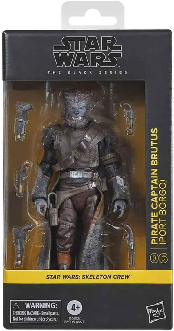 Star Wars Seria Neagră Piratul Căpitan Brutus (Port Borgo), Skeleton Crew Action Figure (15 Cm)