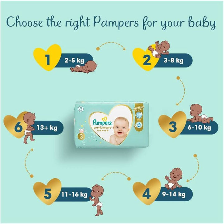 Pampers Premium Care 4 ,8 - 14 Kg, 52 buc