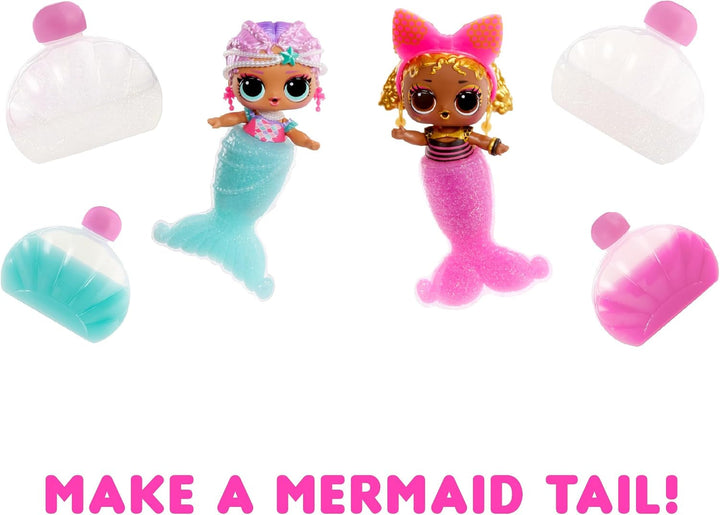 L.O.L. Surprise! Mermaids Tots - Mini păpuși la modă cu cozi care își schimbă culoarea - Potrivit pentru colecționari, fete și băieți cu vârsta de 4 ani și peste