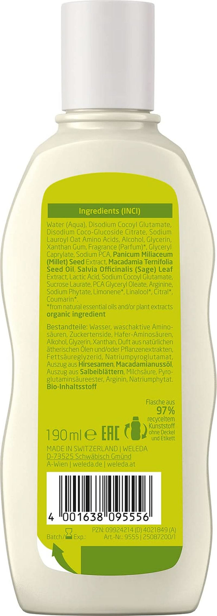 WELEDA Organic Millet Care Shampoo, curatare delicata, 190 ml