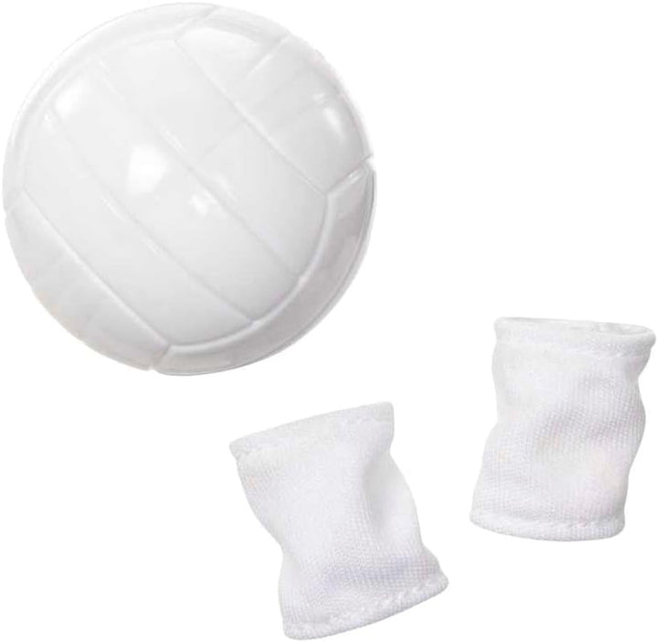 Barbie Made to Move - Păpușă jucătoare de volei cu tricou și minge - 22 de articulații pentru joc realist, include volei și îmbrăcăminte sport, HKT72