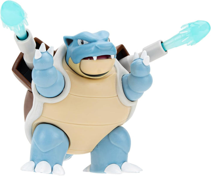 Pokémon PKW3035 - Battle Feature Figure - Turtok, figură mobilă oficială, 11.5 cm