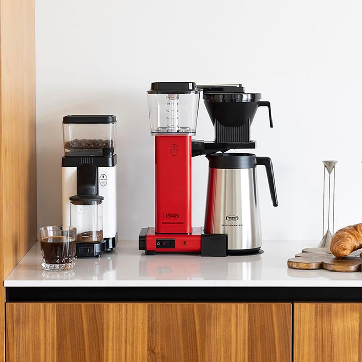 Moccamaster KBGT Thermos, Ulcior termos pentru filtru de cafea, filtru de cafea, Roșu, 1,25 litri