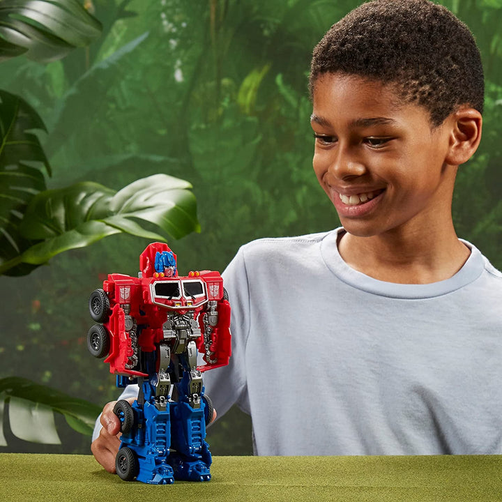 Jucarii Transformers pentru filmul Rise of the Beasts, Smash Changer Optimus Prime figura din 6, 22.5 cm