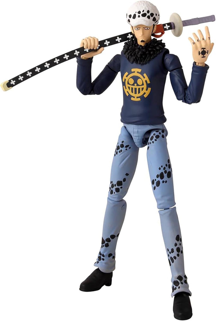Bandai - Anime Heroes - One Piece Figure - Lorenor Zorro 17 Cm Three Sword Style - Licența oficială One Piece - Movable Manga Figure Zorro 3 Swords - Toy For Children From 4 Years - 37052
