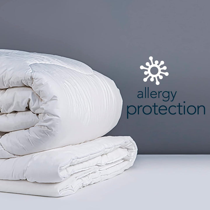 Plapumă pentru alergii Snuggledown Freshwash, 13,5 Tog Winter Warm, bumbac, alb, pat single