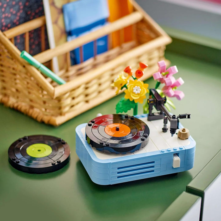 Cititor de discuri LEGO Creator 3In1 cu flori - jucărie convertibilă în radio sau microfon - jucării muzicale pentru copii - idee de cadou creativă pentru fete și băieți de la 8 ani 31172