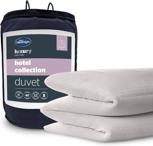 Plapumă Silentnight Duvet Hotel Collection, 13,5 tog, poliester, alb, Super King