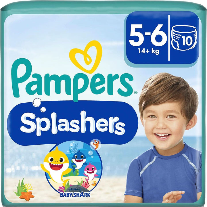 Pampers Scutece pentru copii mărimea 4-5, Splashers, Scutece de baie de unică folosință pentru protecție sigură în apă