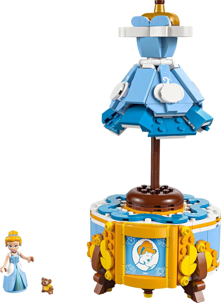 LEGO Ç€ Rochia prințesei Disney Cenușăreasa, jucărie pentru băieți și fete de la 9 ani - include un cuier pentru rochii, o mini păpușă Cenușăreasa și o figurină de șoarece - Playset creativ 43266