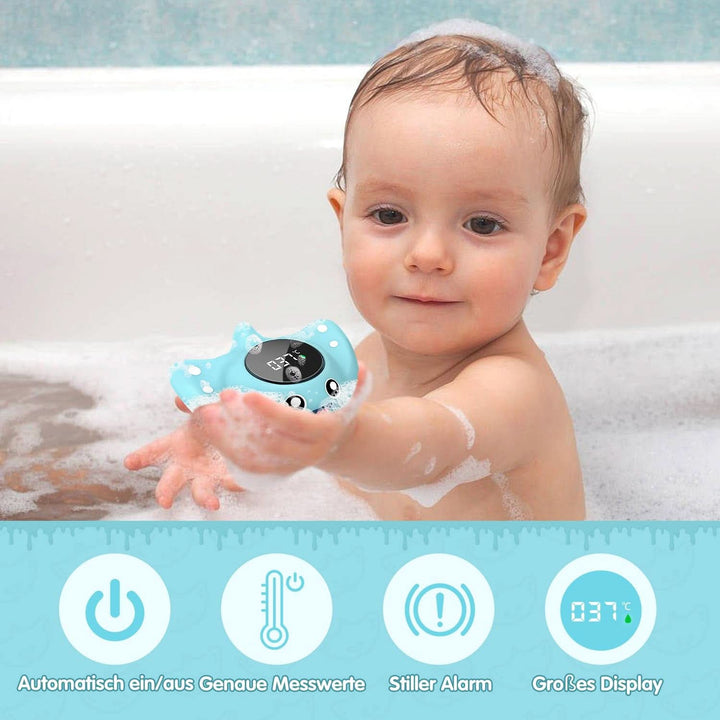 Babyelf Baby Badethermometer Sicherheit, Digital Water Thermometer Kindersicheres Bade-Thermometer Für Kinder Babybad Kleinkinder Schwebende Zeit Spielzeug