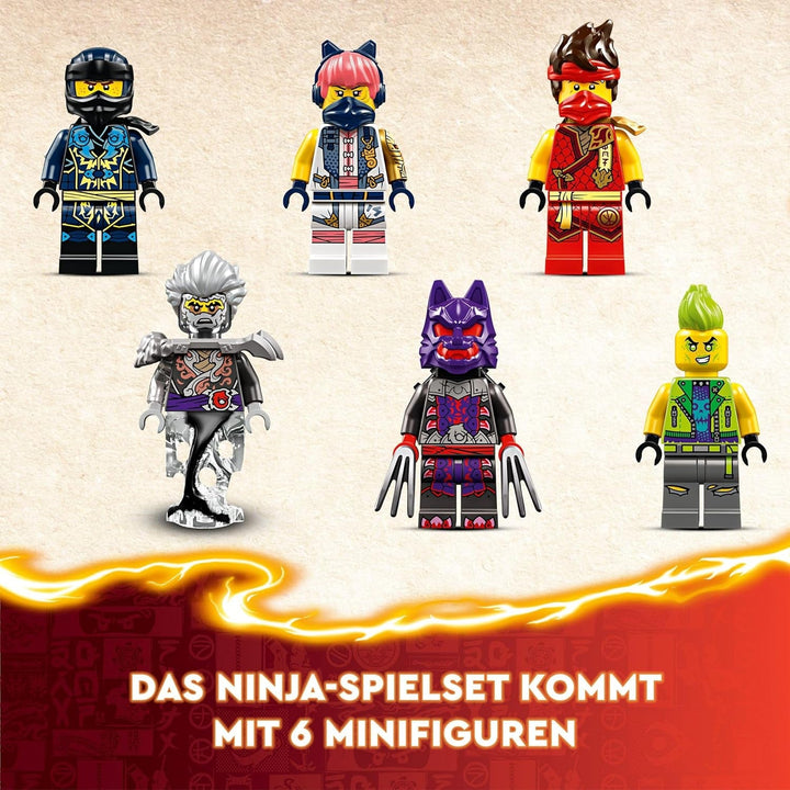 Jucărie LEGO NINJAGO Tournament Arena Adventure pentru copii, set de joacă Ninja cu 6 minifigurine, set de construcție de colecție, cadou de ziua de naștere pentru băieți și fete de la 7 ani 71818